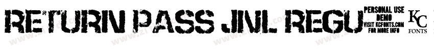 Return Pass JNL Regu字体转换